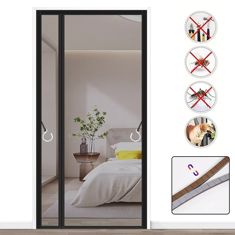 Zanzariera Magnetica Per Porte - Antizanzare Con Chiusura Automatica, Facile Da Montare - Foto 9