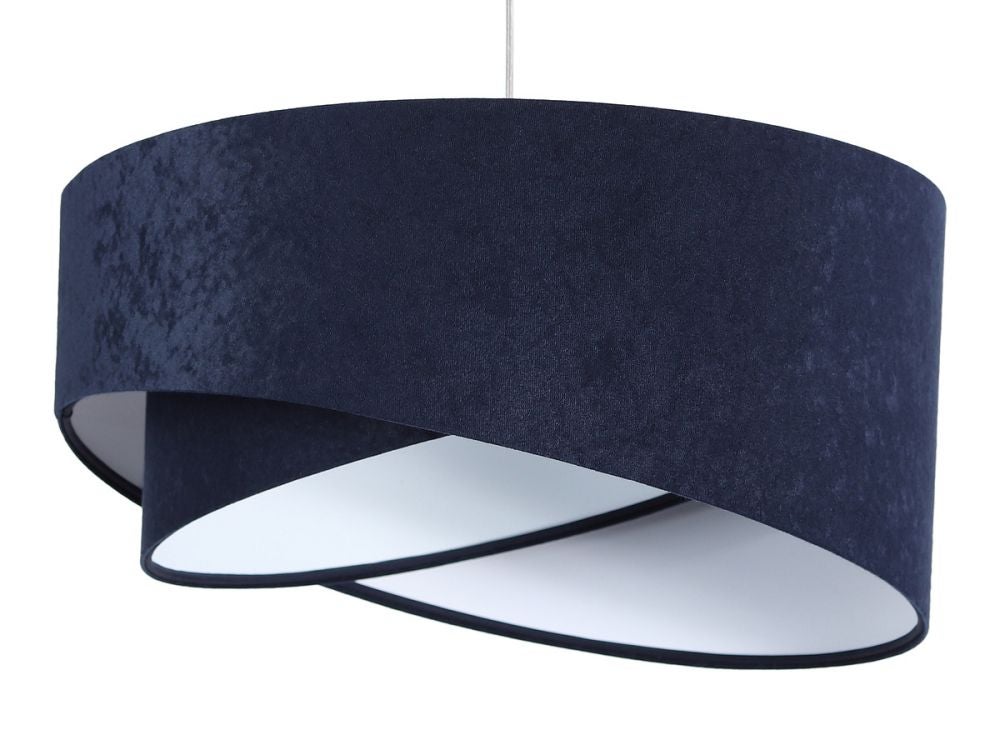 Lampa wisząca GEMSTONE granatowa/biała