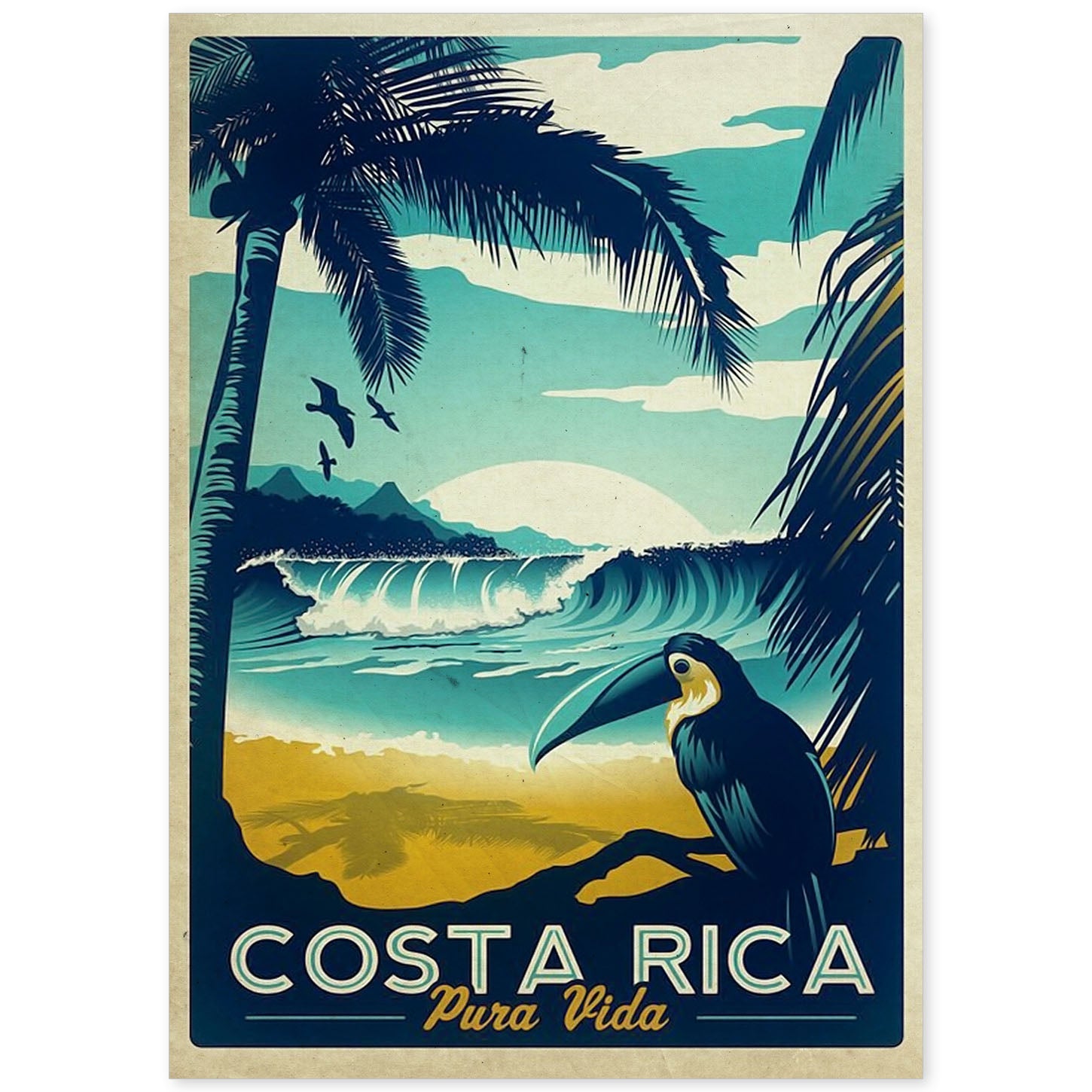 Poster Vintage De Costa Rica. Con Imagenes Vintage Y De Publicidad ...