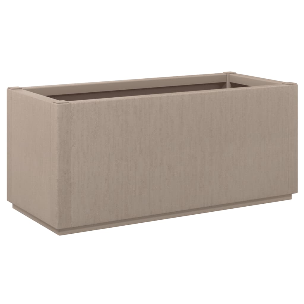 vidaXL Jardinière marron clair 80x36x35 cm PP - 5