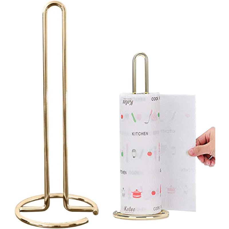 Uchwyt na papier toaletowy, przenośny uchwyt na papier kuchenny ze stali nierdzewnej, złoty uchwyt na papier toaletowy, pionowy dozownik papieru ze st