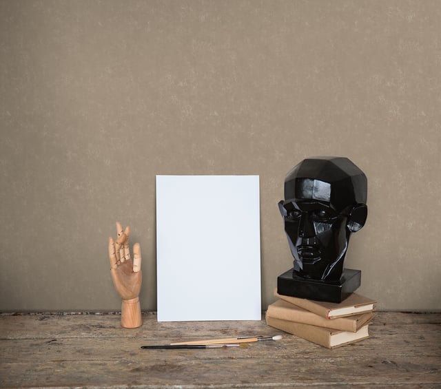 Papier peint Intissé lisse effet velours Velvet Or