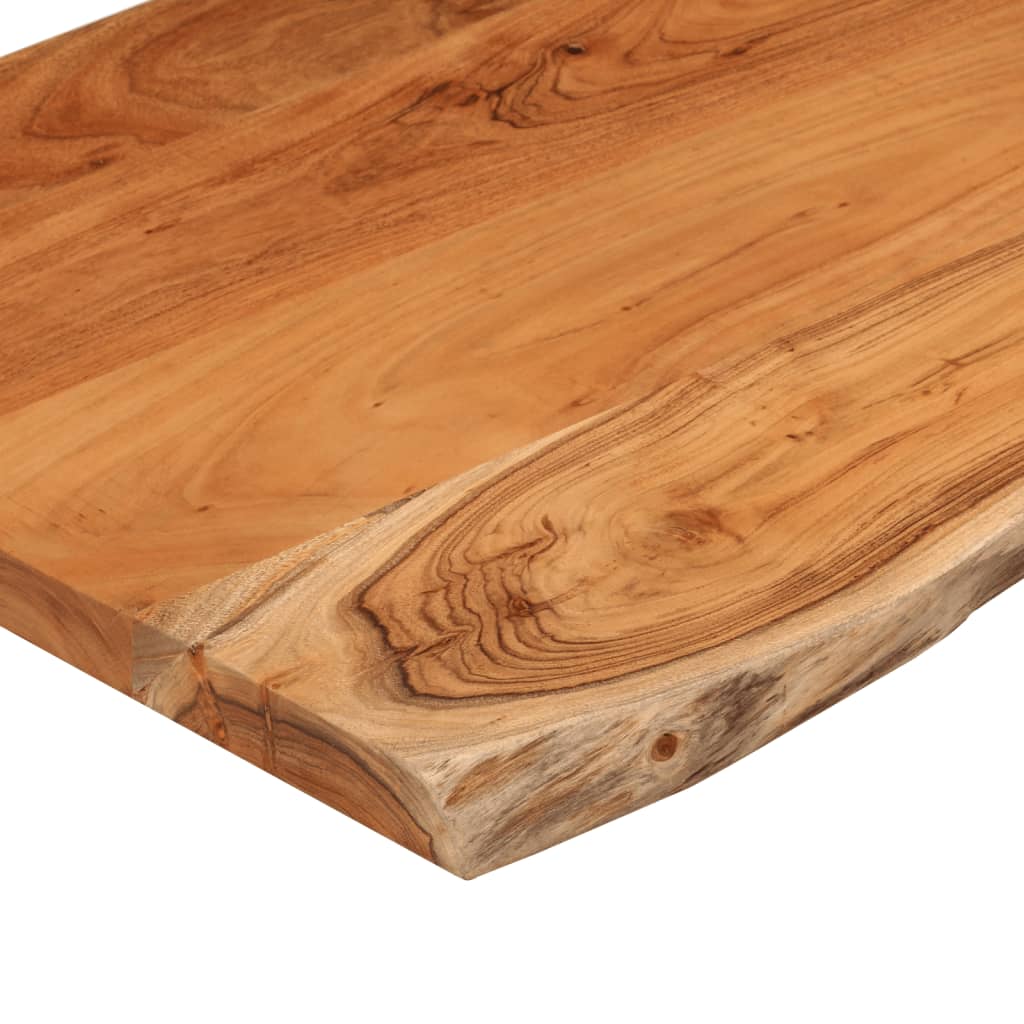 Tampo de mesa | Tampo de secretária retangular borda viva 40x40x2 | 5 cm acácia maciça CFW31133 - 7