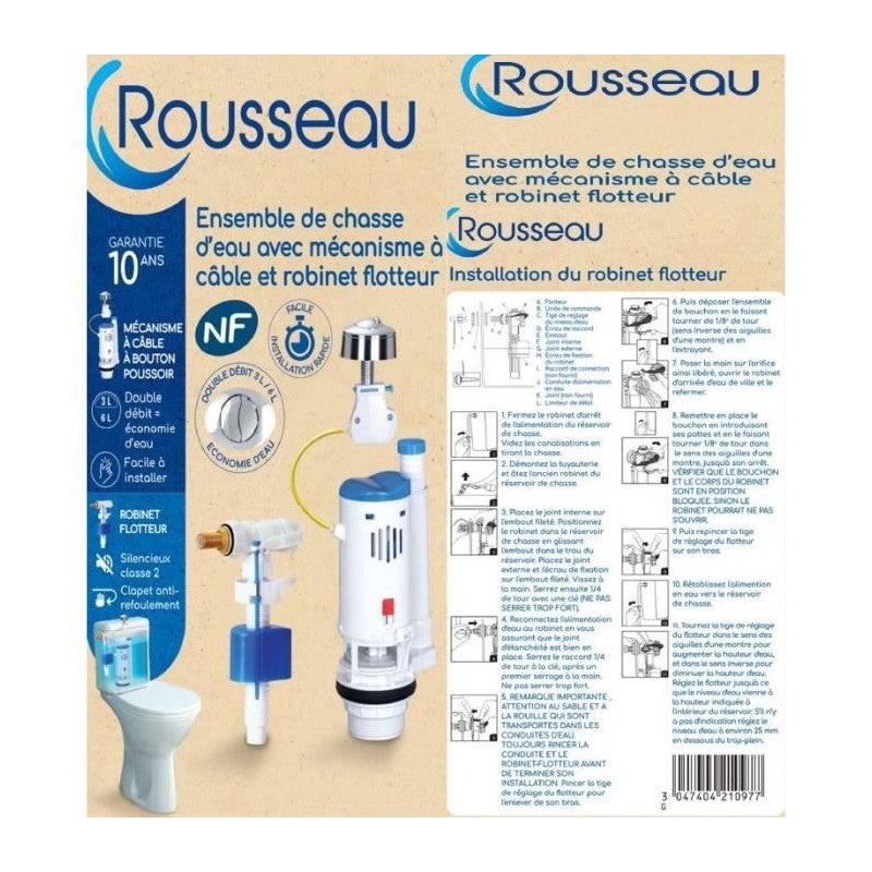 Robinet flotteur Unifill Impuls 380 - Silencieux et universel GEBERIT