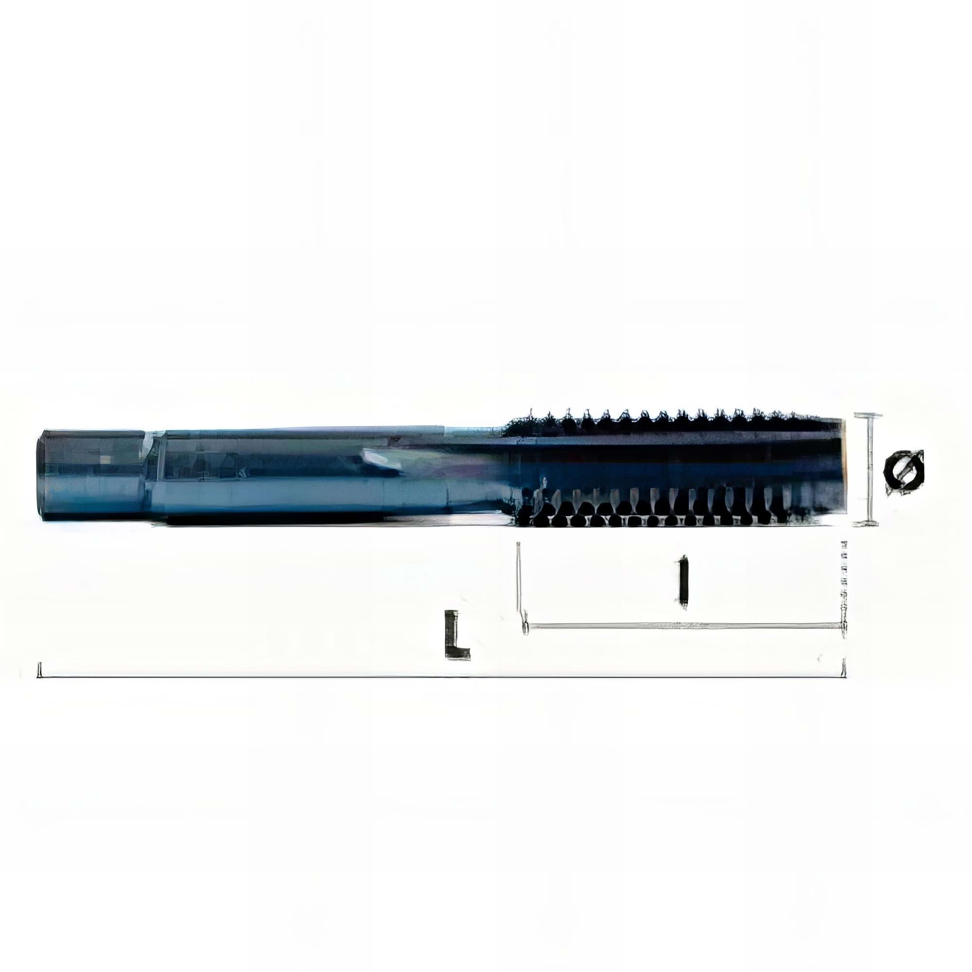 Taraud Machine HSS-E, DIN 371, Entrée Gun, M2x0,40