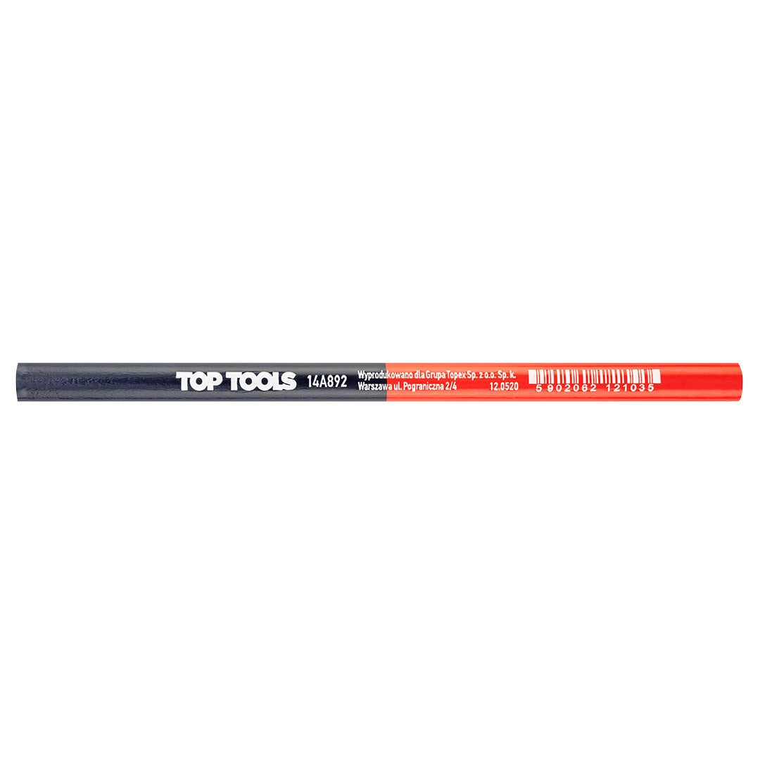 Ołówek stolarski granatowo-czerwony Top Tools