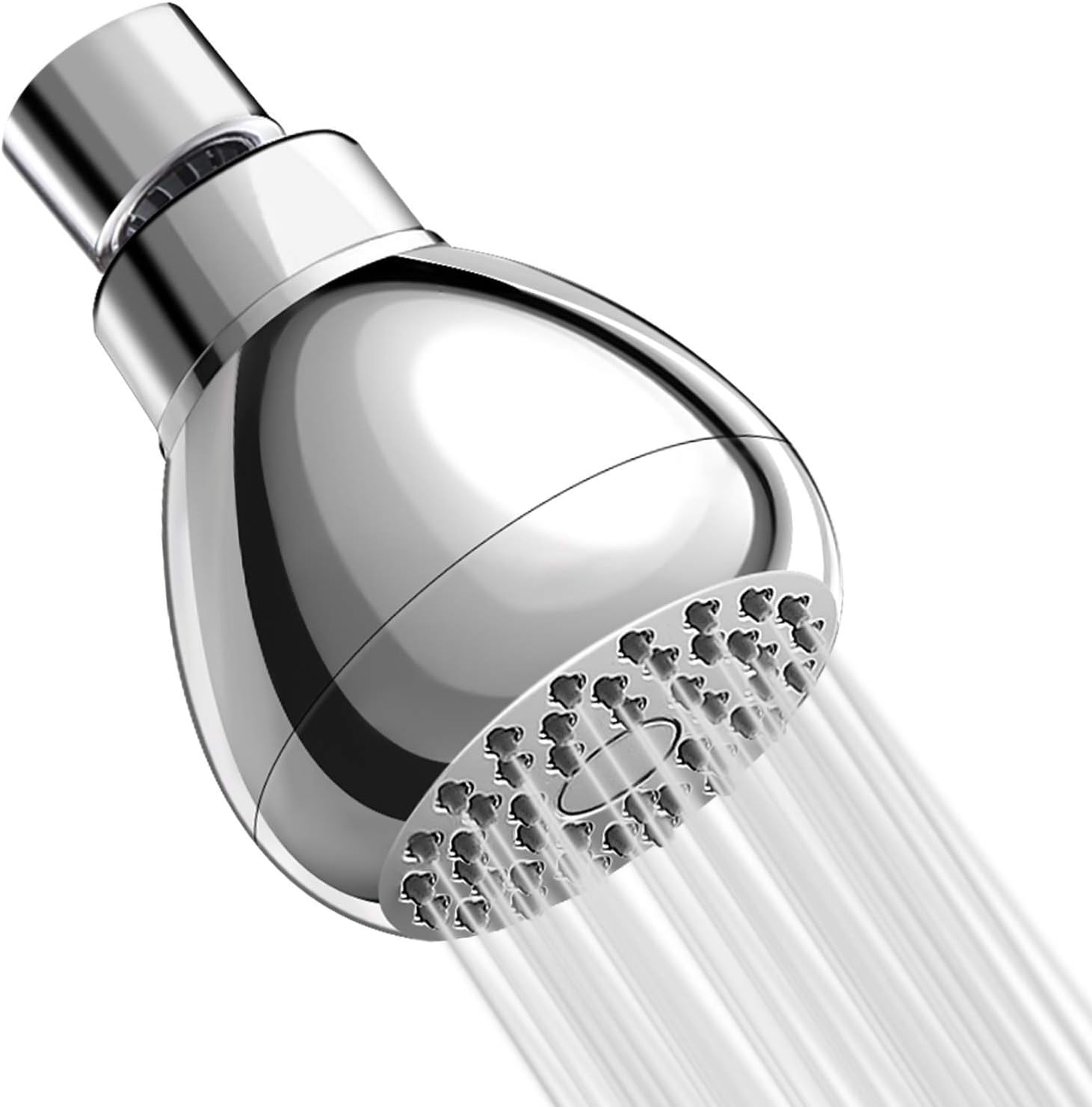 Soffione doccia ad alta pressione, doccetta manuale da 6 pollici, soffione doccia rotondo cromato, grandi getti for doccia a pioggia, soffioni doccia con attacco a sfera girevole, utensile for ferram