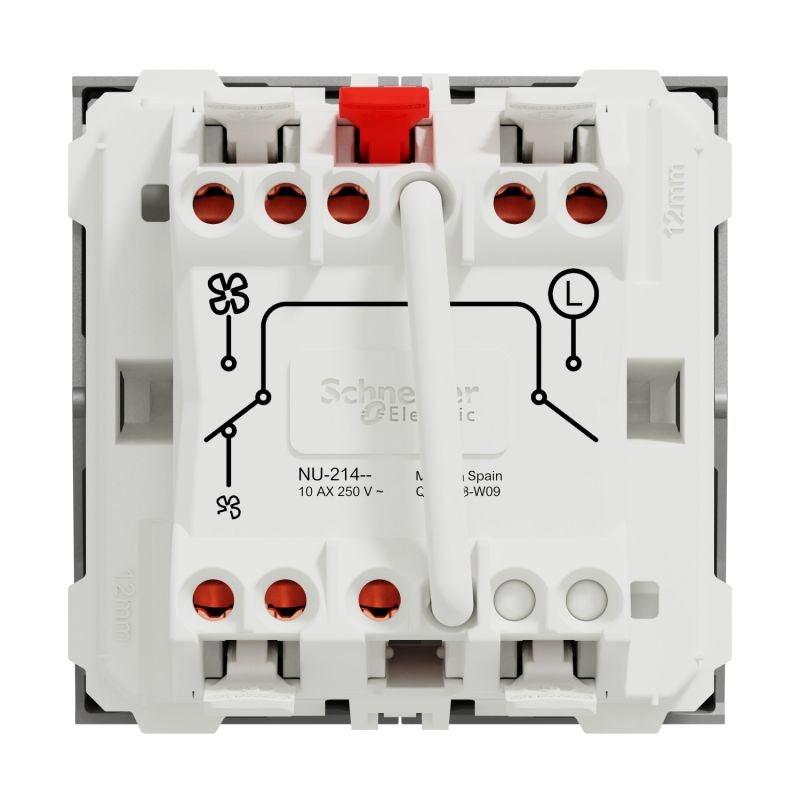 Lot De 2 Modules Interrupteur Va-et-vient Unica – Couleur Aluminium MGU3 263 30, Arnould