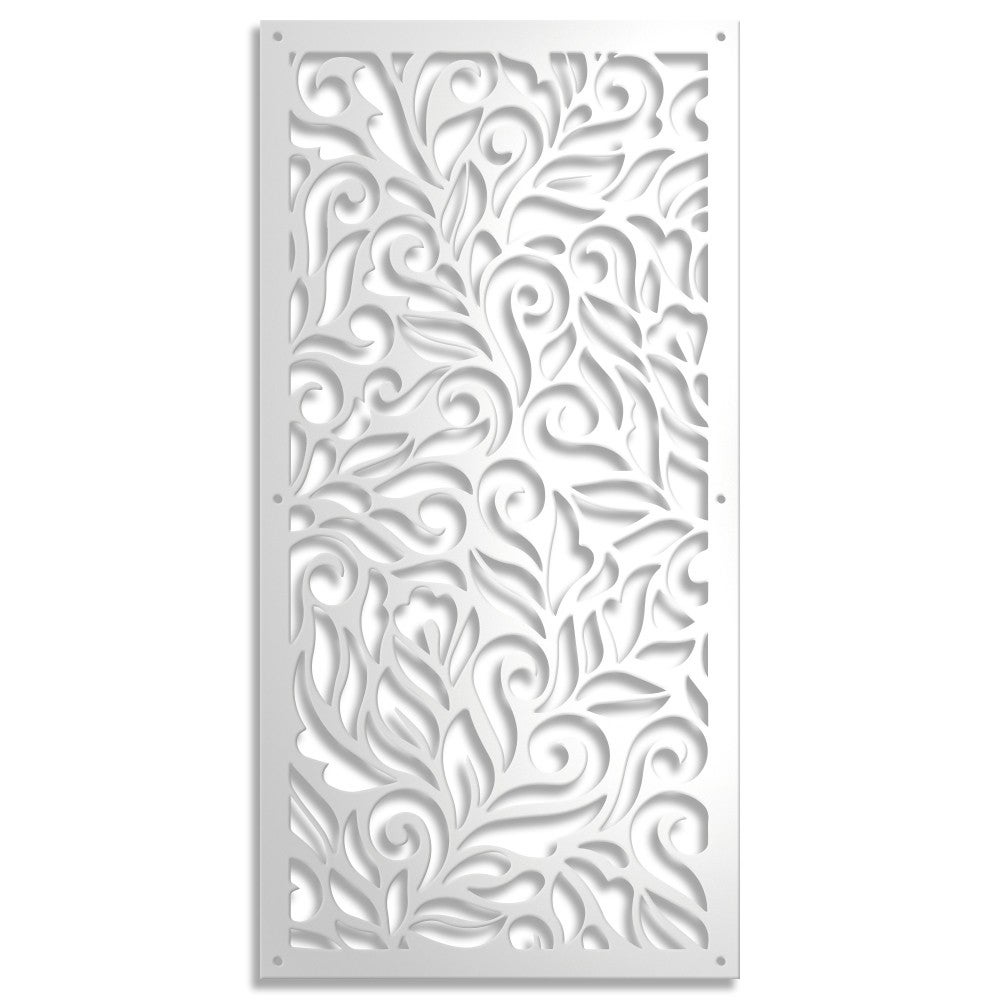 DECOR - Panel perforowany PCV - DASZEK PRZECIWSŁONECZNY 98x198 cm BIAŁY Grubość 1 cm