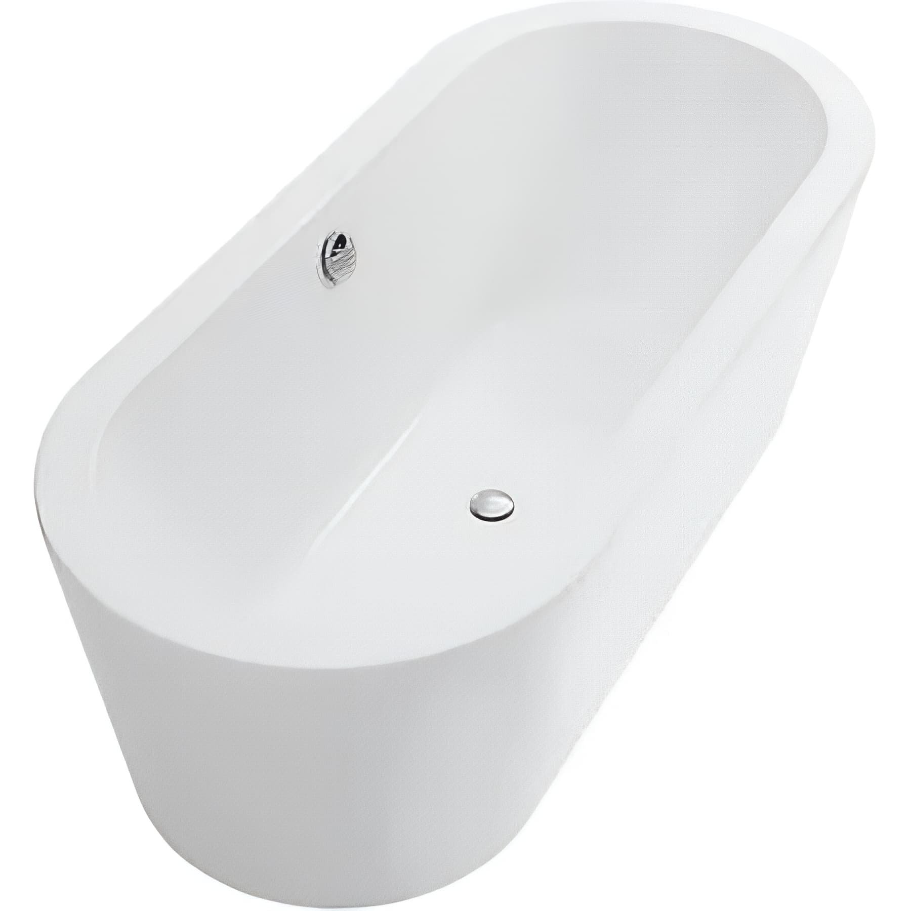 Bañera exenta acrílica 180x80 urb.y plus blanca (se suministra con desagüe)