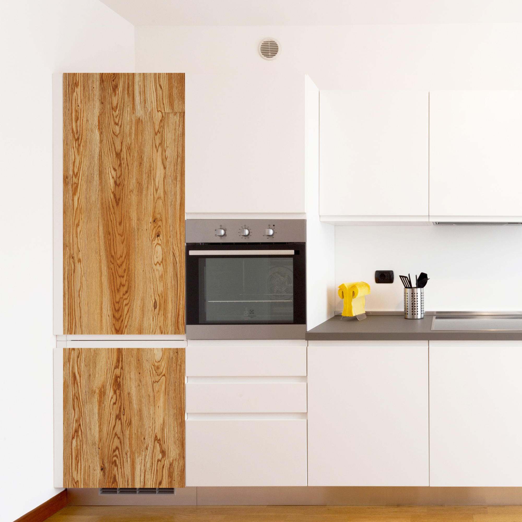 Adhesivo para frigorífico y lavavajillas, imitación madera de acacia, 180 cm x 59,5 cm