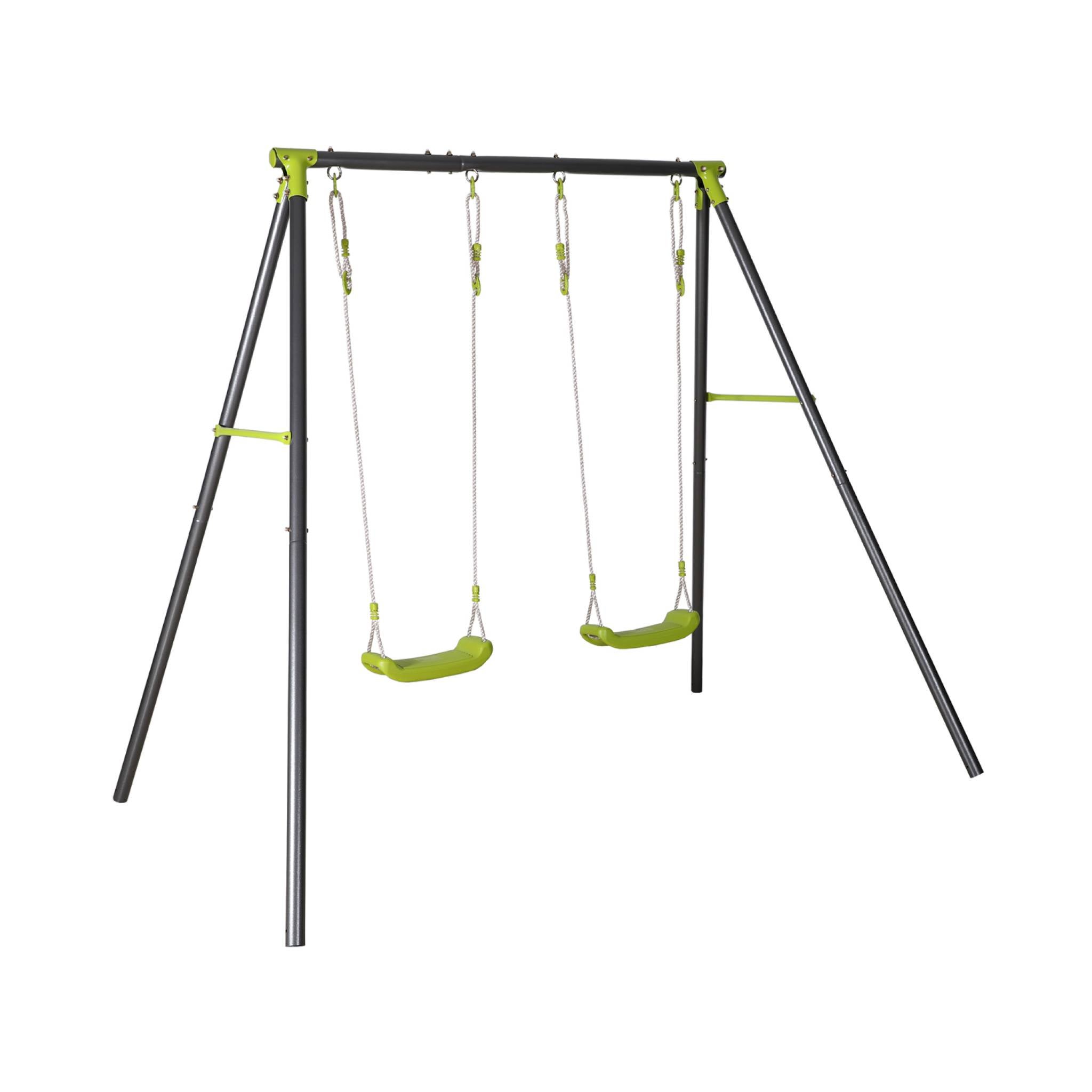 Bras De Portique Balançoire Double Avec Sièges Pour Aire De Jeux Skywood Bois Fsc 78802237