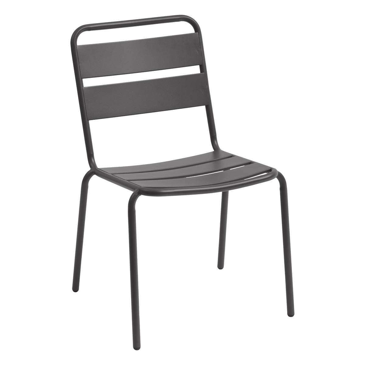 Chaise de jardin empilable Phuket Graphite - Hespéride - 2