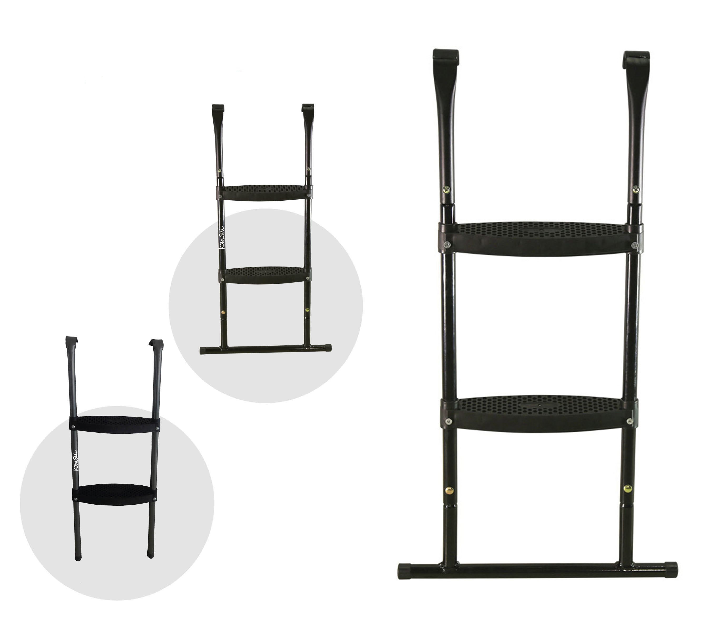 Échelle De Trampoline SPRINGOS - 2 Marches Universelle Et Antidérapante - Pour Trampolines 70-90cm