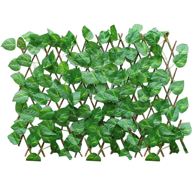 Wysuwany sztuczny żywopłot sztuczny żywopłot z bluszczu ogrodzenie zapewniające prywatność dekoracja ogrodu na zewnątrz wysuwana dł cm x wys cm
