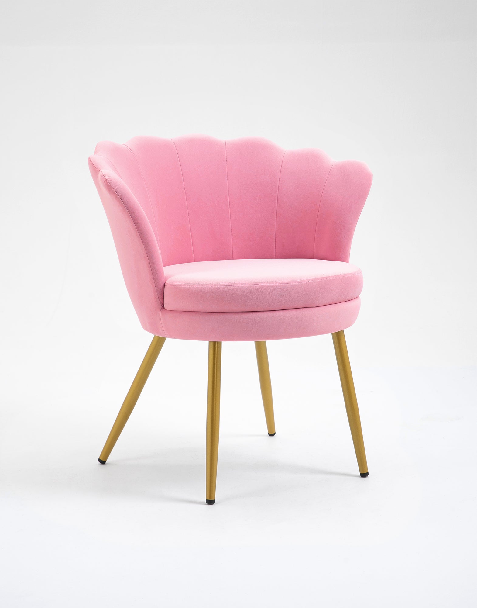 Poltrona Conchiglia Camera da Letto in Velluto Design Moderno