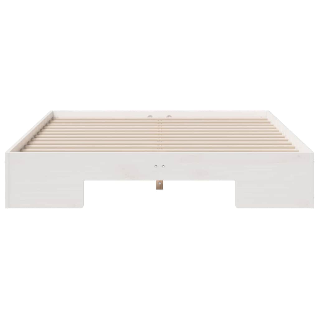 Cadre de lit blanc, pour la chambre, 120 × 190 cm - 5