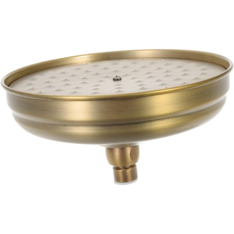 Mosiężna Antyczna Okrągła 8-calowa Głowica Prysznicowa Akcesoria Łazienkowe Zamienna Głowica Prysznicowa