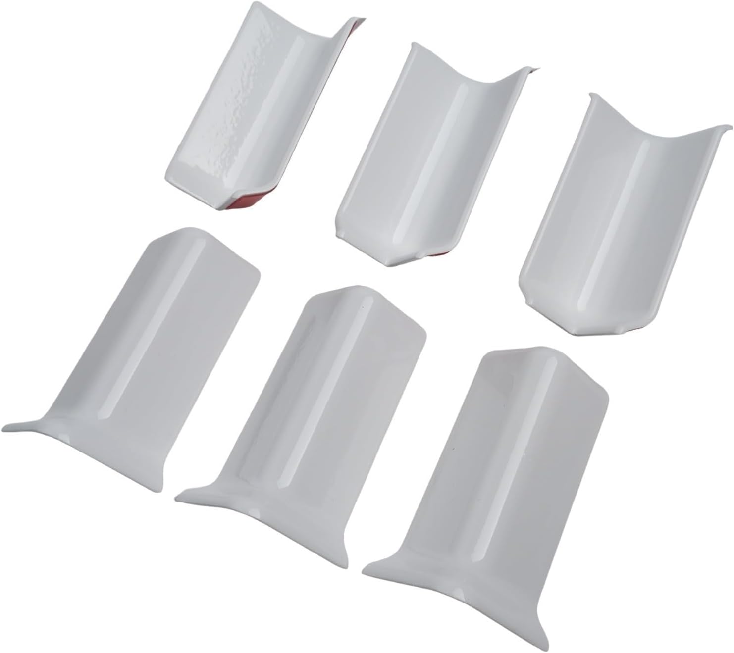 Lot de 6 protections d'angle pour plinthes de 8 cm de hauteur - Connecteurs intérieurs et extérieurs - Pour plinthes de 8 cm de hauteur - gris - 3