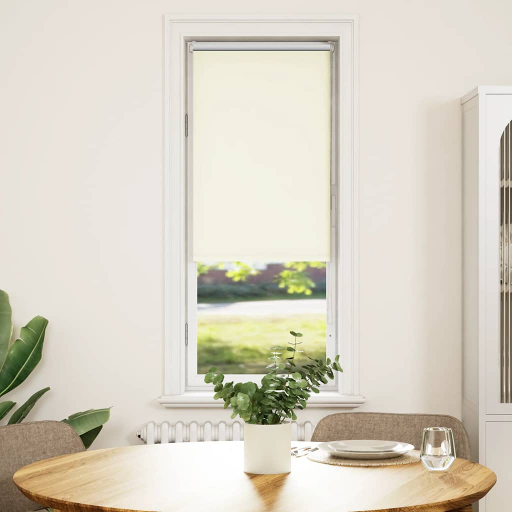 Roleta zaciemniająca Off White 60x130 cm Szerokość tkaniny vidaXL