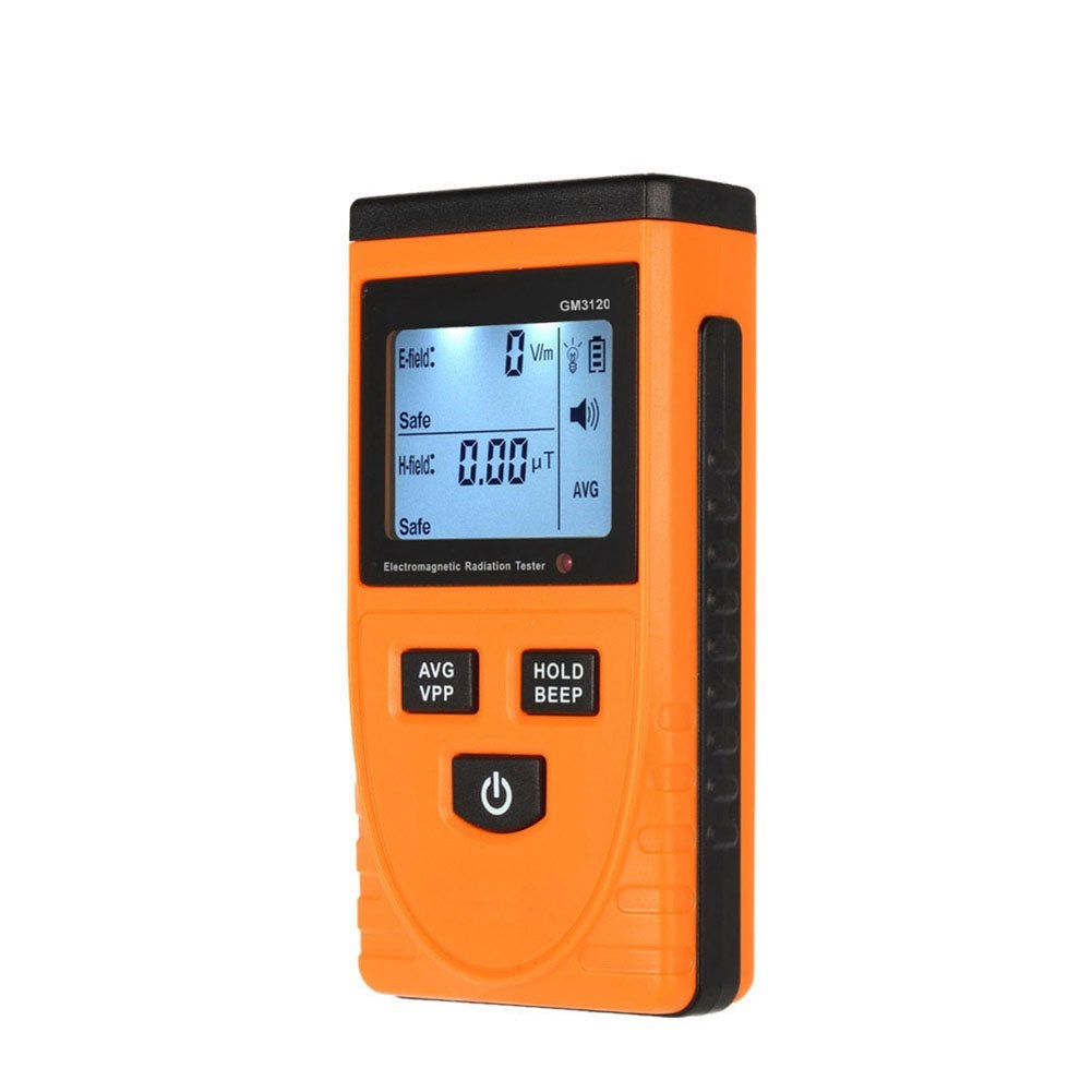 Cyfrowy LCD detektor promieniowania elektromagnetycznego, licznik, dozymetr, tester