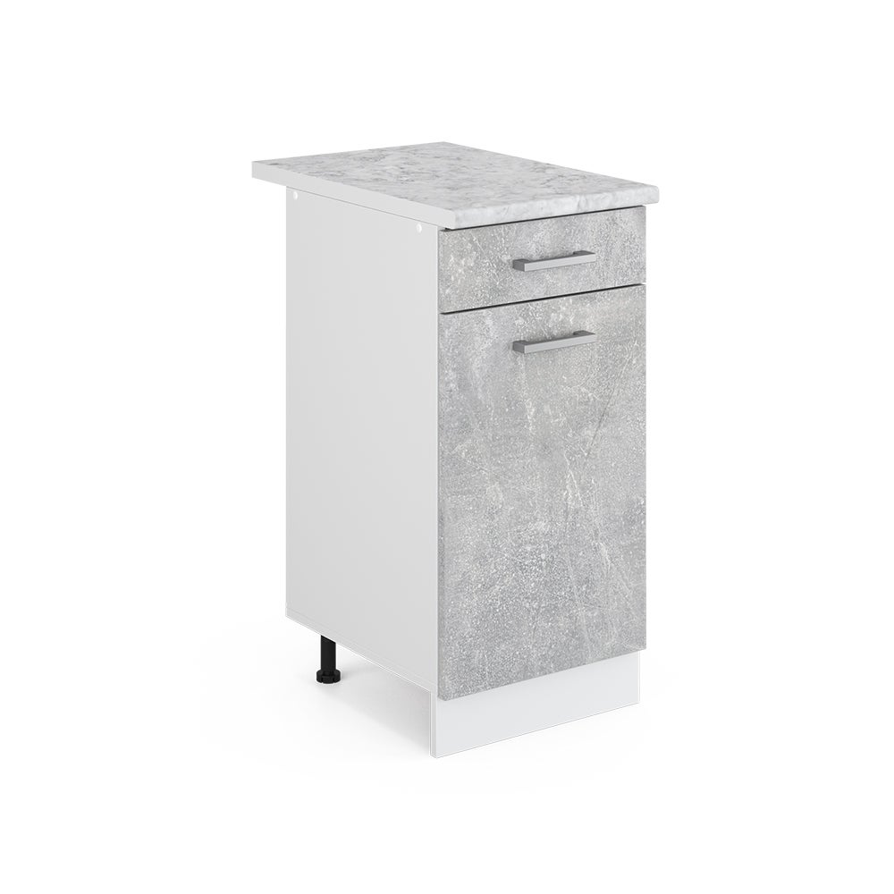 Vicco Szafka dolna do kuchni R-Line, Beton, 40 cm , BP Marmur