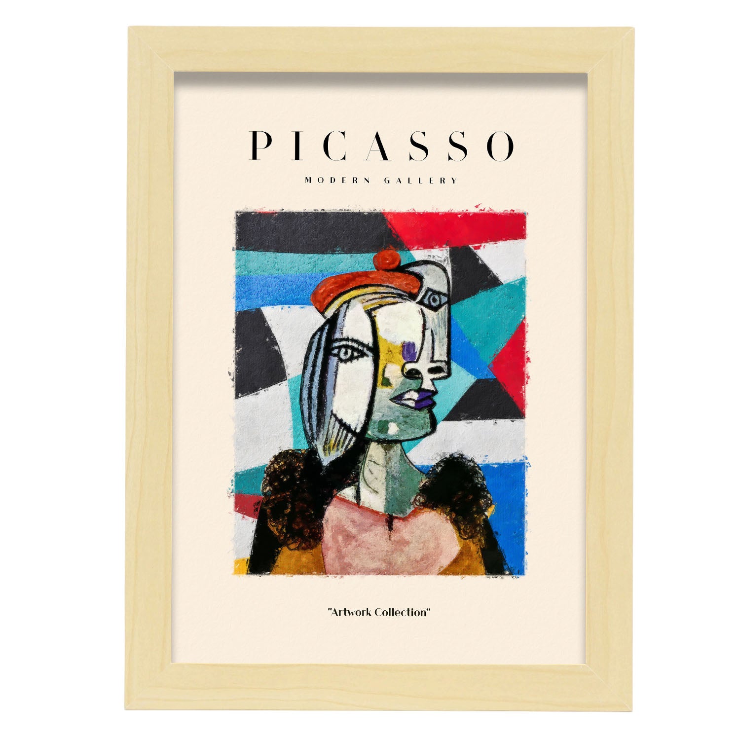Póster de colección picasso 39 ilustraciones en estilo exhibición de arte surrealismo y cubismo para la decoración de interiores a3 con marco negro