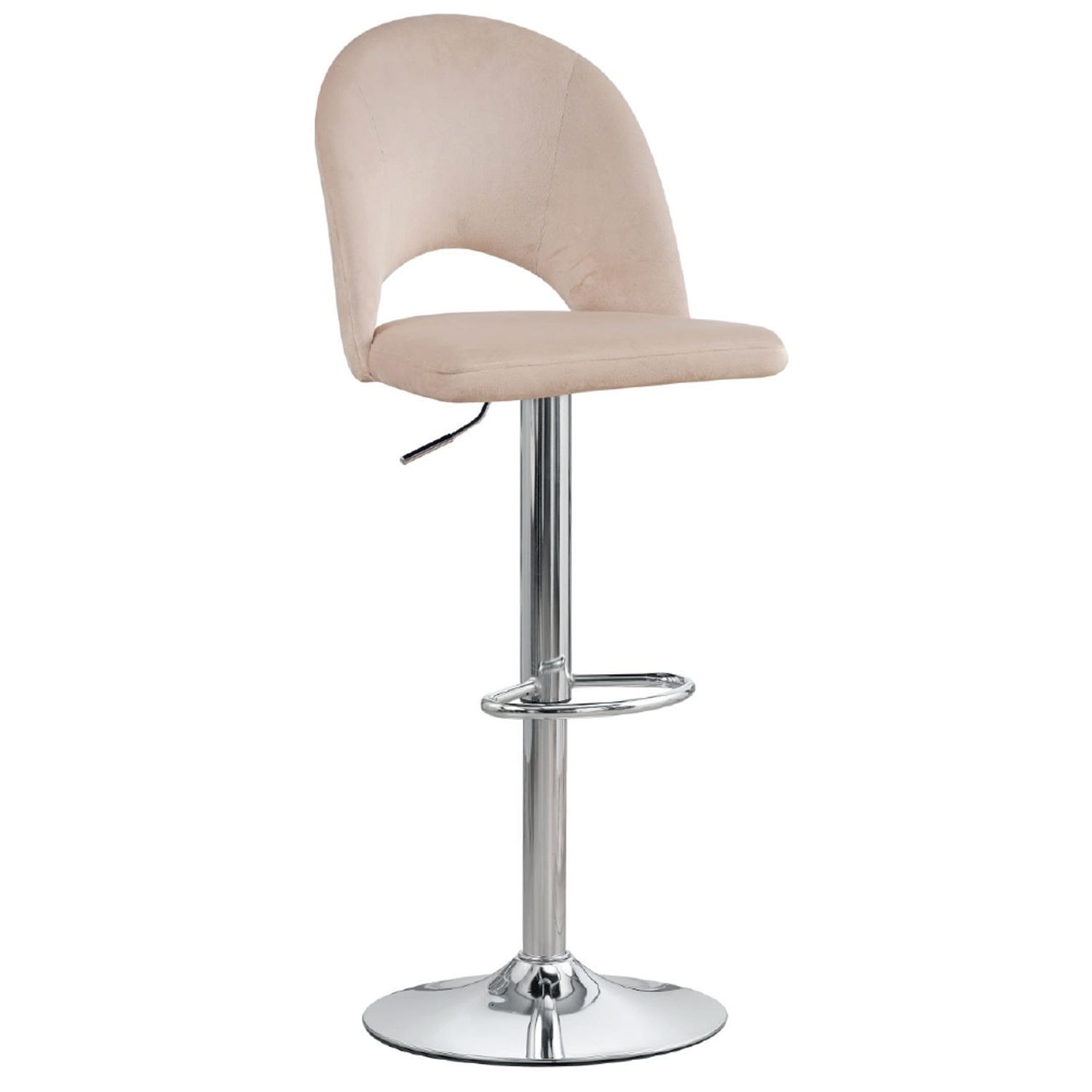 Sgabello Da Bar Cucina Moderno Regolabile In Tessuto Velluto Jersey Viola 89402852