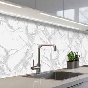 Dosseret De Cuisine En Verre Trempé 70x60 Cm VidaXL - Transparent, Protection Murale Neuve