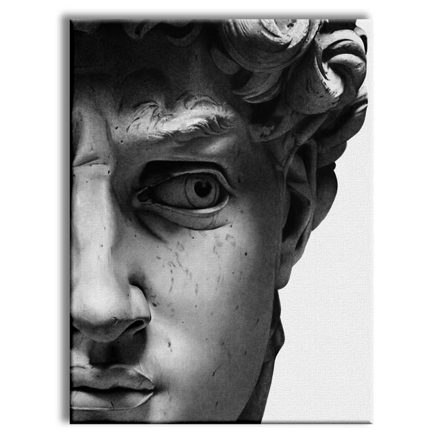 Michel-Ange - Peinture contemporaine sur toile sur châssis en bois mesurant 100x140 cm