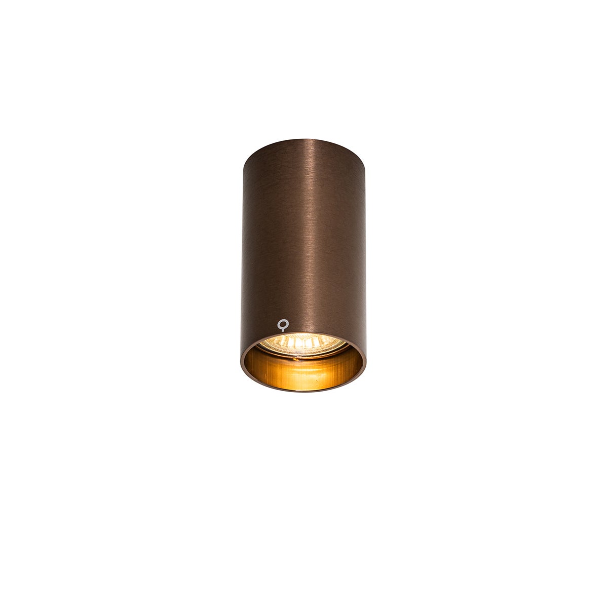 Inteligentny reflektor natynkowy ciemny brąz z Wifi GU10 50 mm - Tuba