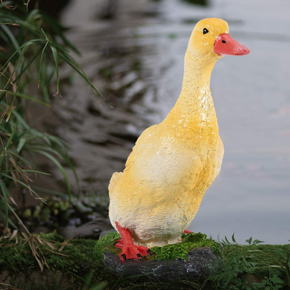 DÉCOR DE CANARD MODÈLE ANIMAL ARTIFICIEL EN RÉSINE POUR ORNEMENT DE PAYSAGE - 7