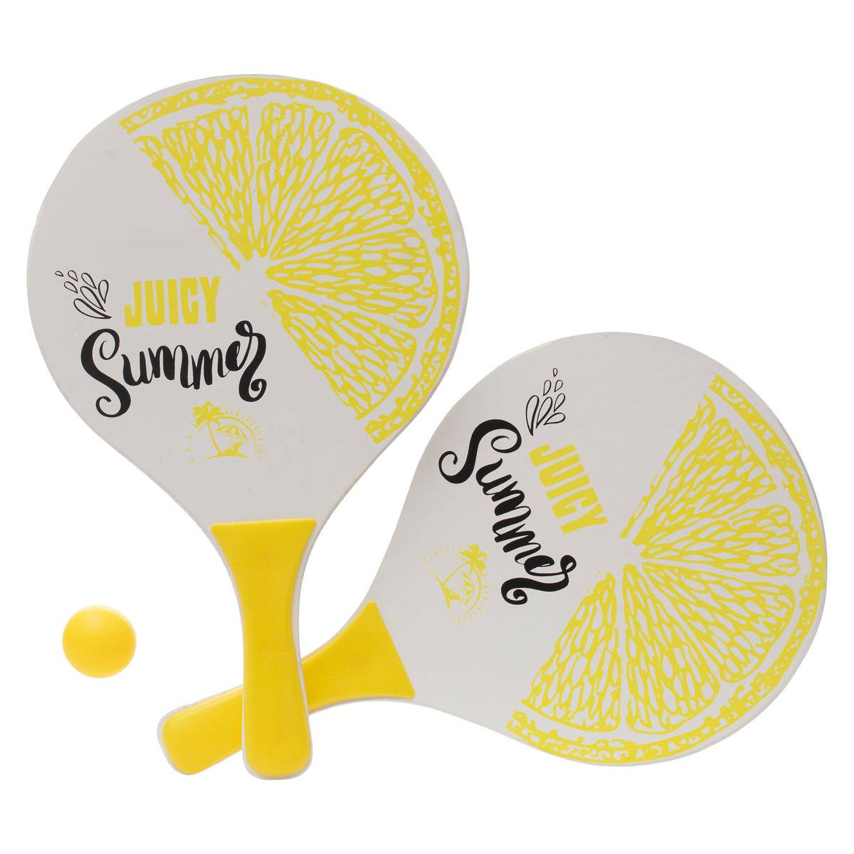 2 raquettes de plage et 1 balle LET'S HAVE FUN : Chez