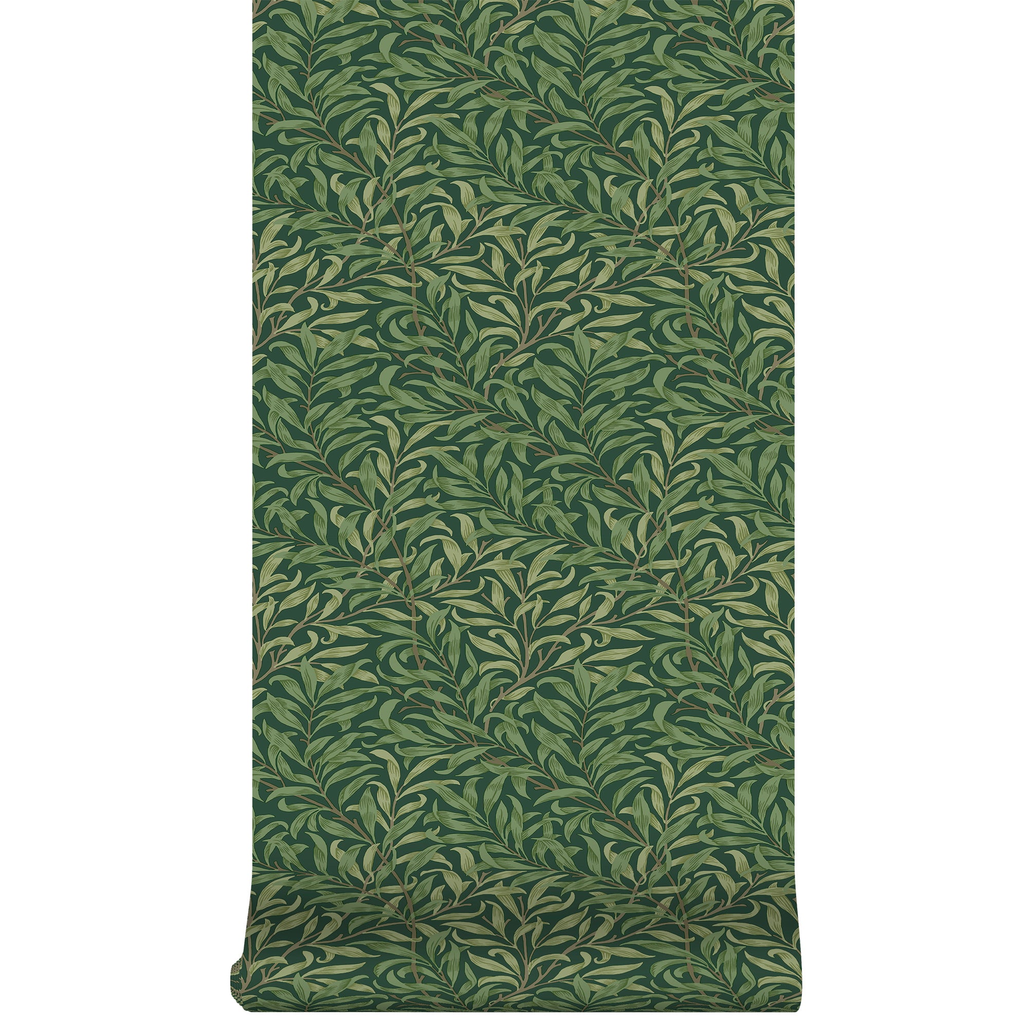 William Morris at Home Tapeta flizelinowa Gałąź wierzby Ciemnozielony 10 m x 52 cm - 2