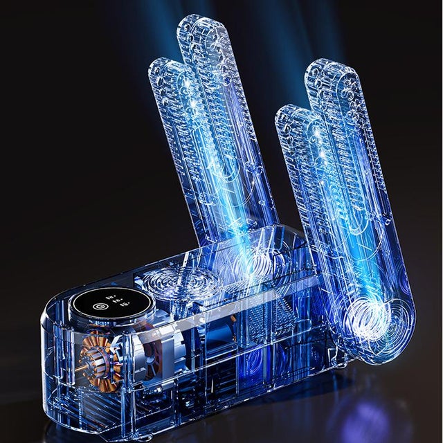 Sèche-chaussures intelligent à température constante avec 3 réglages de minuterie ; sèche-chaussures pour éliminer les odeurs.