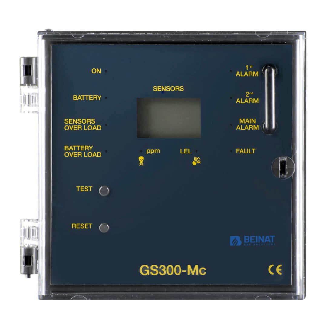 GS300-Mc 3-strefowy panel sterowania detekcją gazu do zastosowań przemysłowych - Beinat