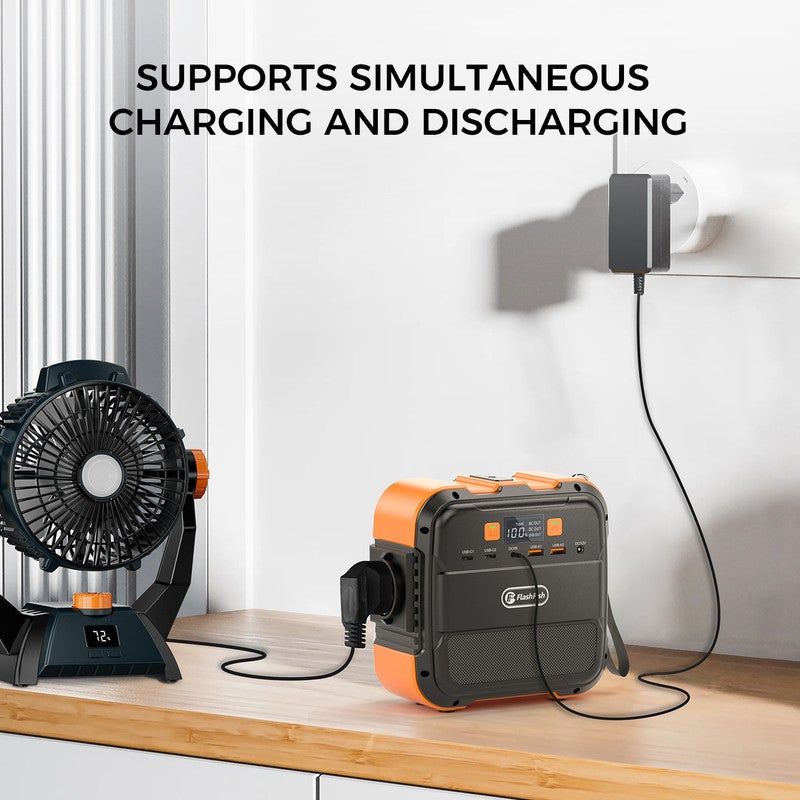FLASHFISH A101 Batterie Externe Portable 120W - Station Électrique 98Wh - Alimentation Nomade Camping Voyage - 3