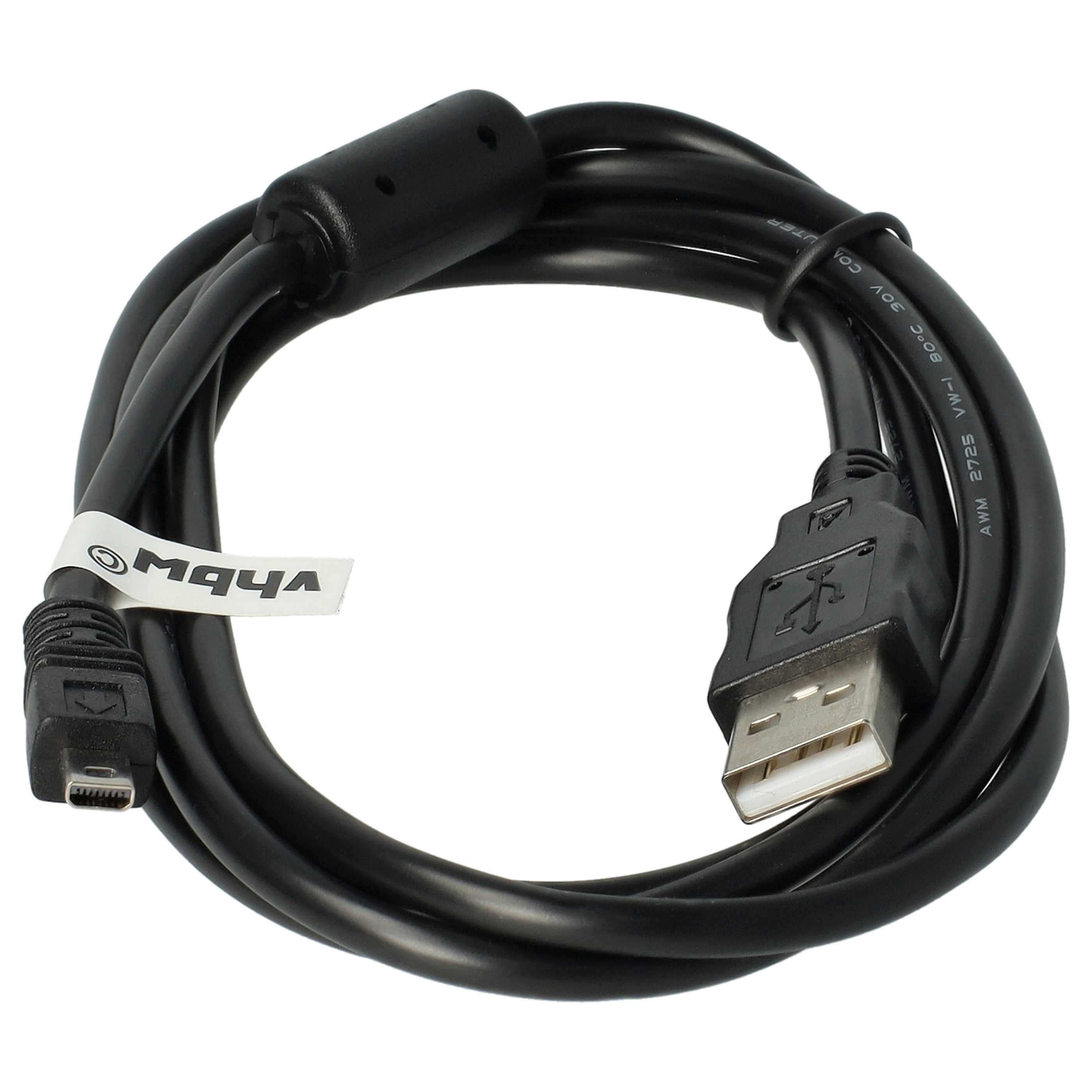 vhbw Câble USB (Standard USB Type A) 150cm compatible avec Panasonic Lumix DMC-L10, DMC-LS60, DMC-LS65, DMC-LS70, DMC-LS75, DMC-LZ6 appareil photo - 3