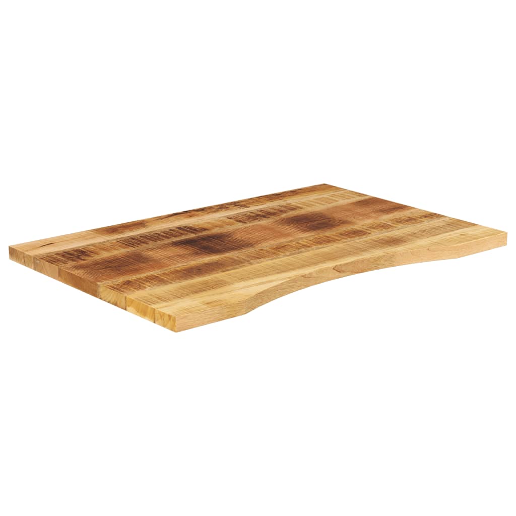 Maison Exclusive - Dessus de bureau avec courbe 90x60x2,5 cm manguier massif brut - 2