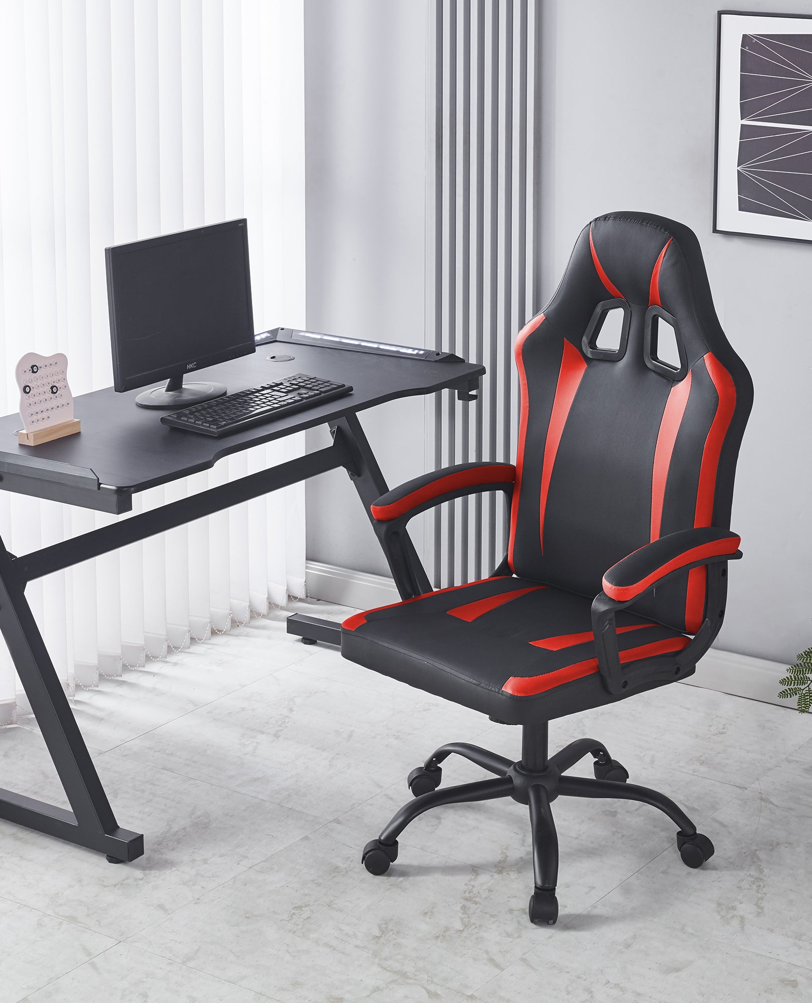 Sedia Da Gaming LED RGB - Poltrona Ergonomica Per PC Ufficio E - Foto 11