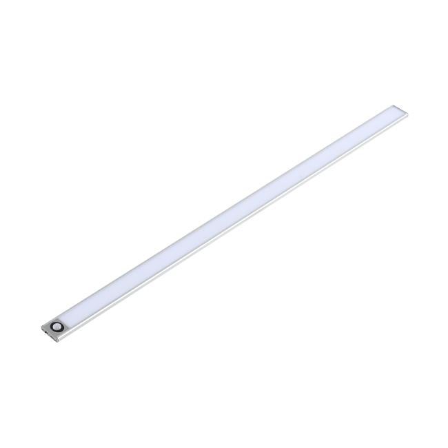 Lampa podszafkowa LED USB 50cm czujnik ruchu PIR 3W neutralna biel 4500K srebrna MasterLED
