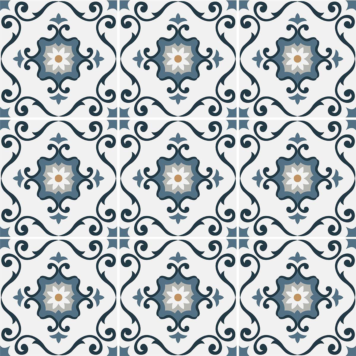 9 adesivi piastrelle azulejos Clarita - Sticker adesivo - adesivi murali - 9stickers20x20cm - 2