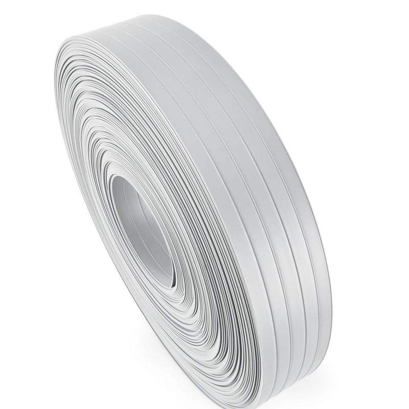 Pasy osłonowe 47x47 mm do ogrodzeń panelowych, lamelki na płot, odporne na UV i warunki atmosferyczne - 50 m, szary