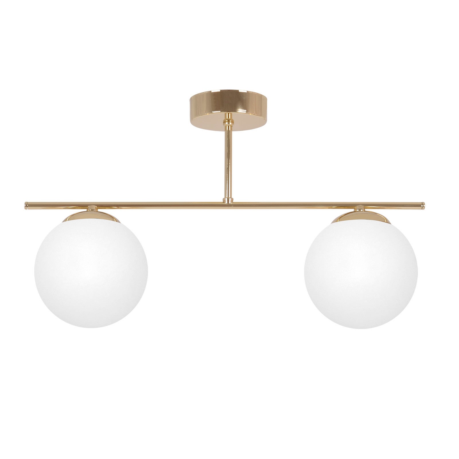 Lampa wisząca REA złoto-biała 2xE14x15W szkło wym:28x51x14cm IP20 Kaja