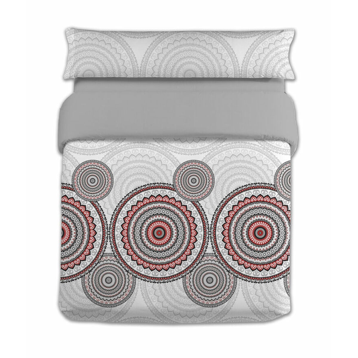 Juego de funda nórdica hosteline zarco gris cama de 90 2 piezas