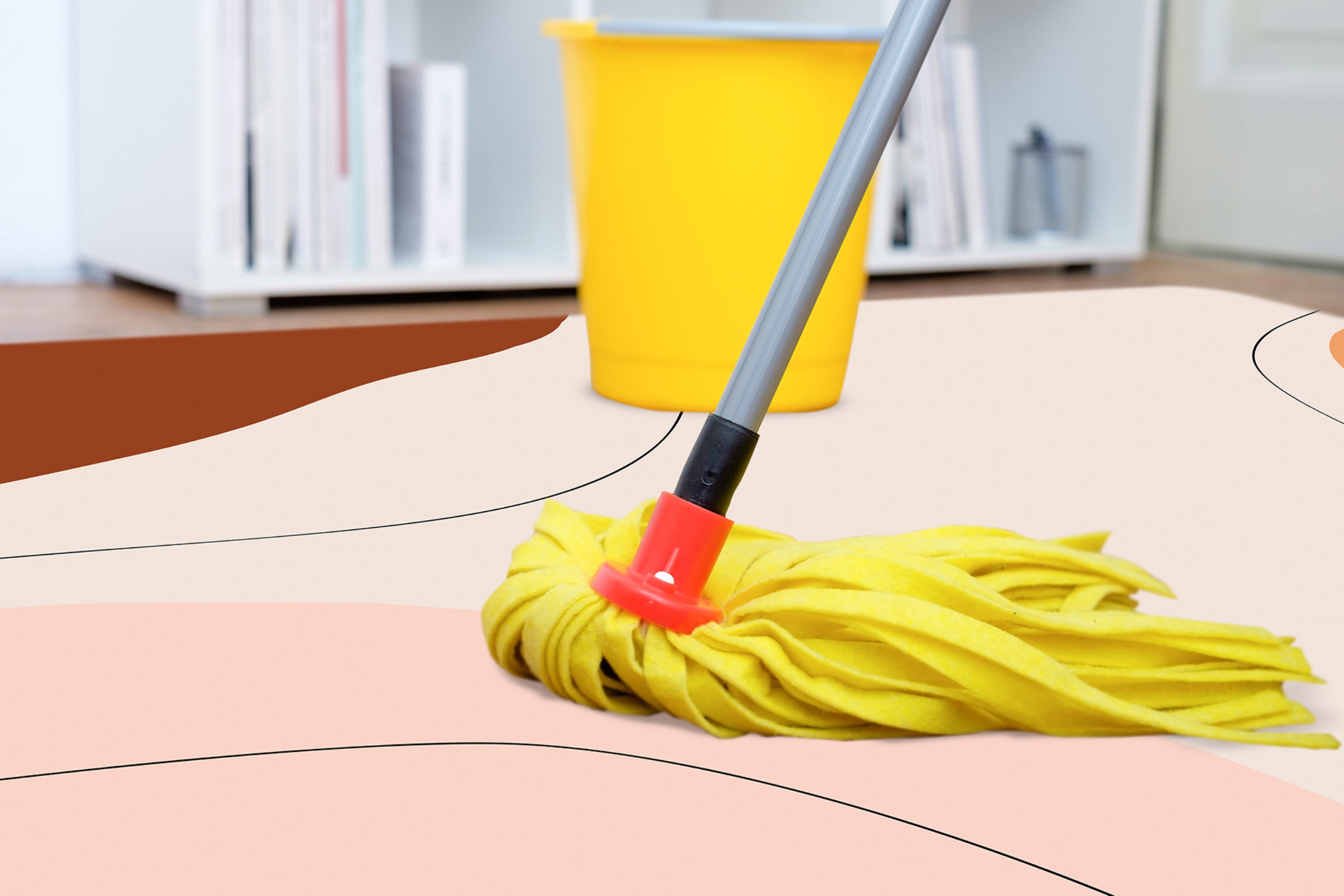 Tapis antidérapant en vinyle, Tania [Diam] 200 cm - PVC imprimé, lavable, ignifuge, pour le salon et la cuisine, style moderne - 5