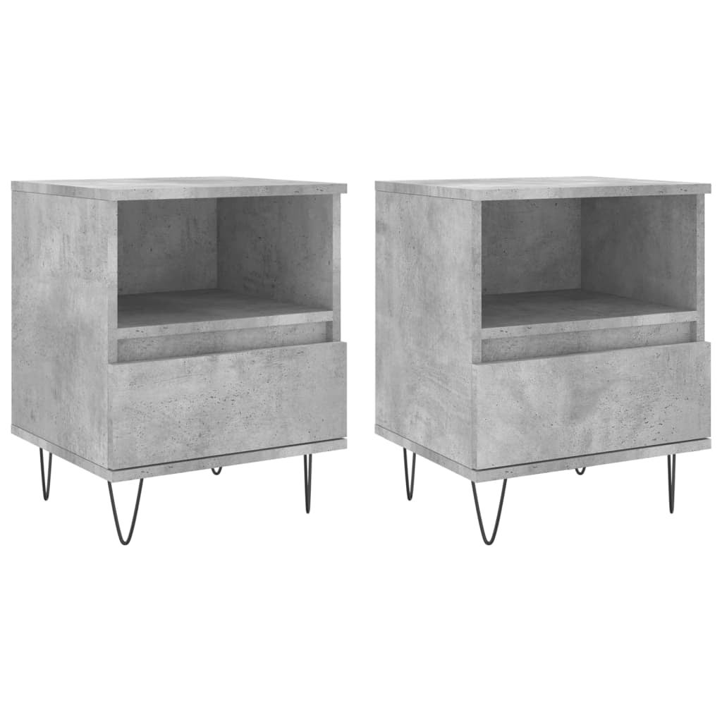 Comodino grigio Sonoma 55 x 31 x 76 cm in legno ingegnerizzato