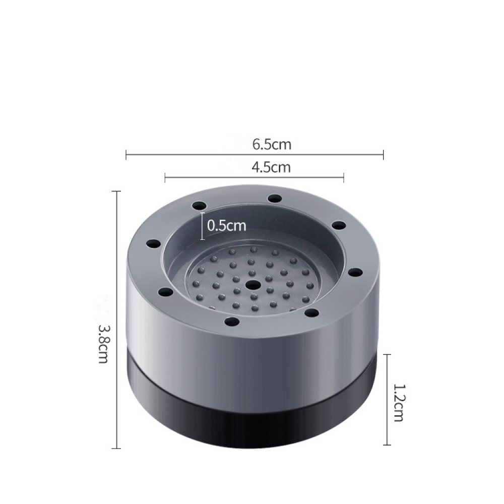 Pieds antichocs universels 4 pièces - Amortisseurs pour lave-linge avec patins en caoutchouc - Convient aux lave-linge/sèche-linge/meubles - 2