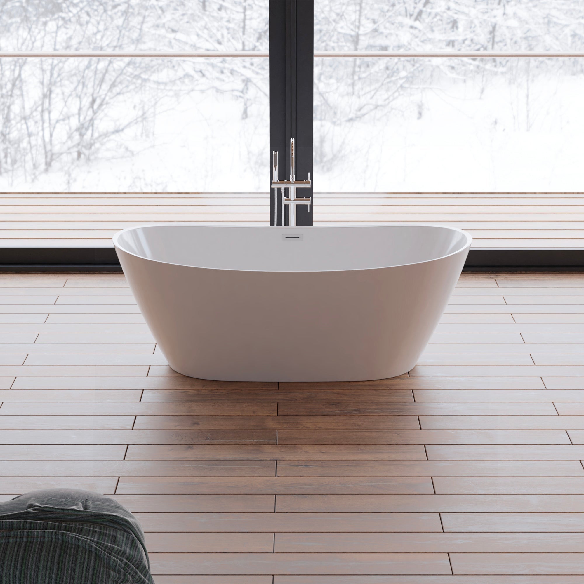 Baignoire Ilot Venecia 170 blanche 170 x80 x57 cm, by SPALINA - 7