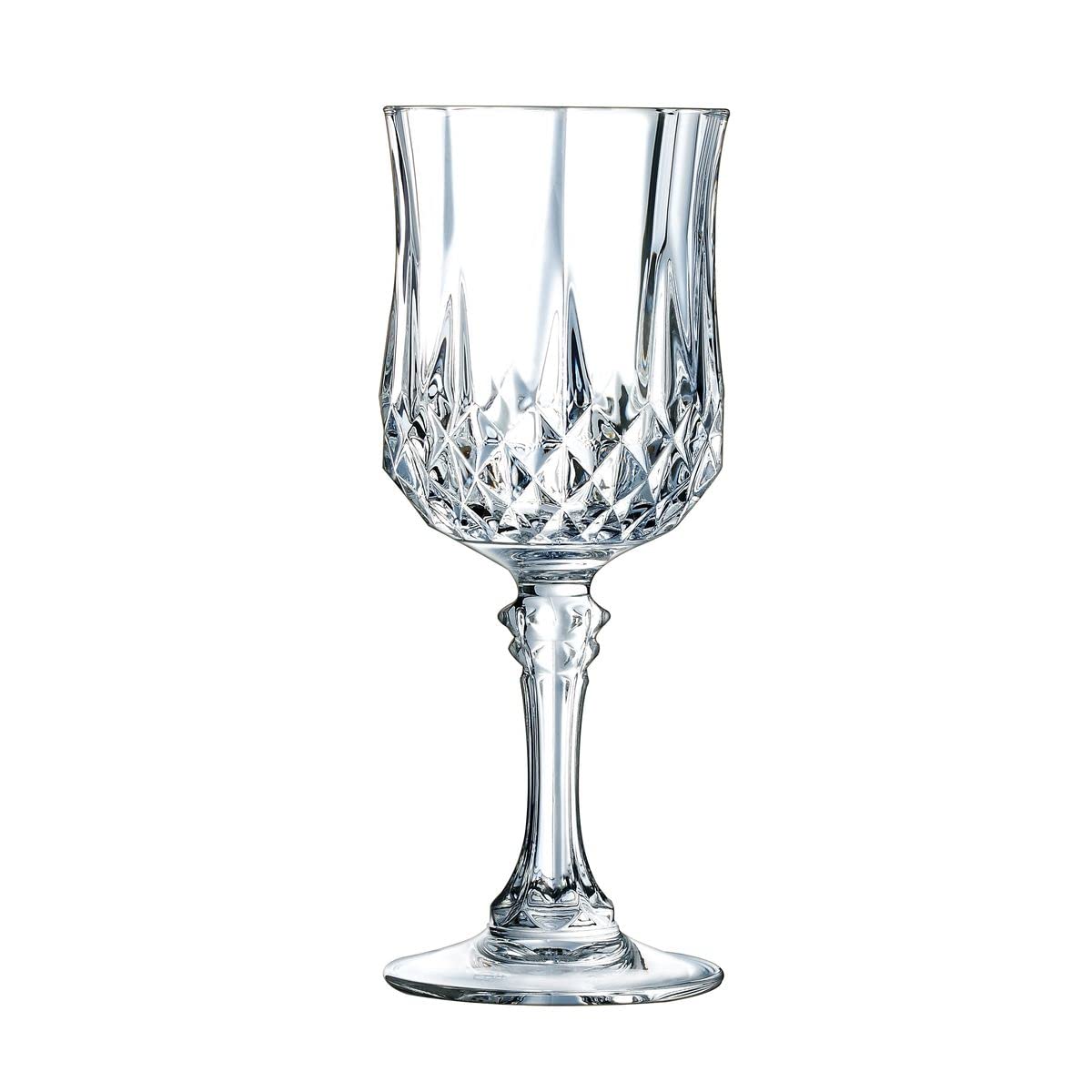 Cristal D’Arques Paris – Collection Longchamp – 6 Verres à Cognac 32 Cl En Kwarx Brillance Transparence Et Haute Resistance Moulures Iconiques Fabriques En France